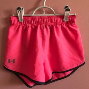 hot pink girls under armour shorts